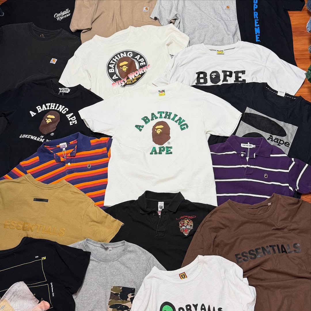 BAPE A Bathing Ape and Essentials vintage shirts